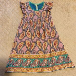 Matilda Jane Pink and Teal Paisley Dress